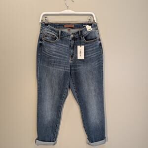 Judy Blue Amber Boyfriend Jeans MidRise Vintage Wash NonDistressed - Size 7/28